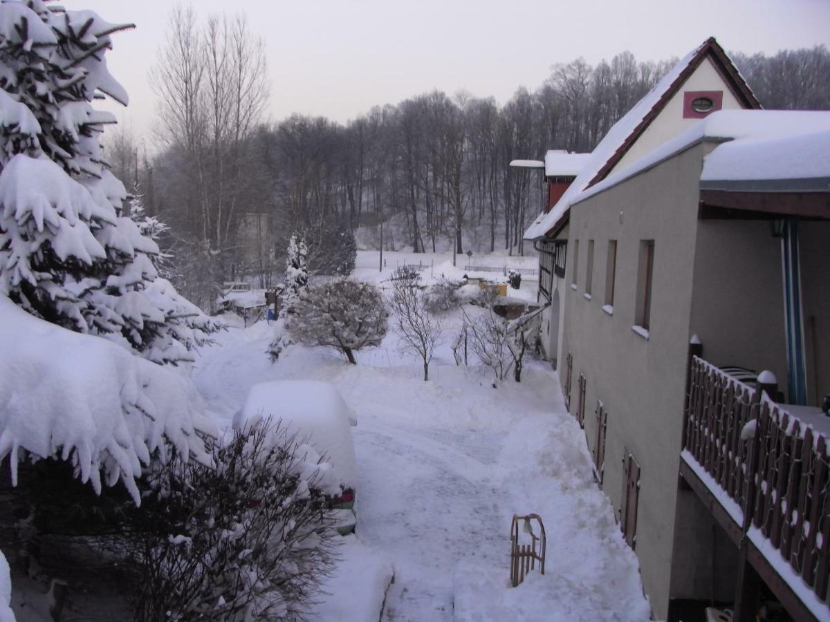 Restaurant & Pension "Bauernhof Zum Silberbergwerk" Limabach - Oberfrohna Eksteriør billede