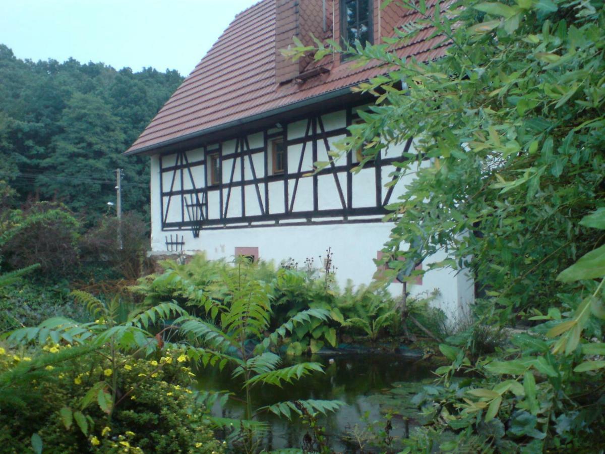 Restaurant & Pension "Bauernhof Zum Silberbergwerk" Limabach - Oberfrohna Eksteriør billede